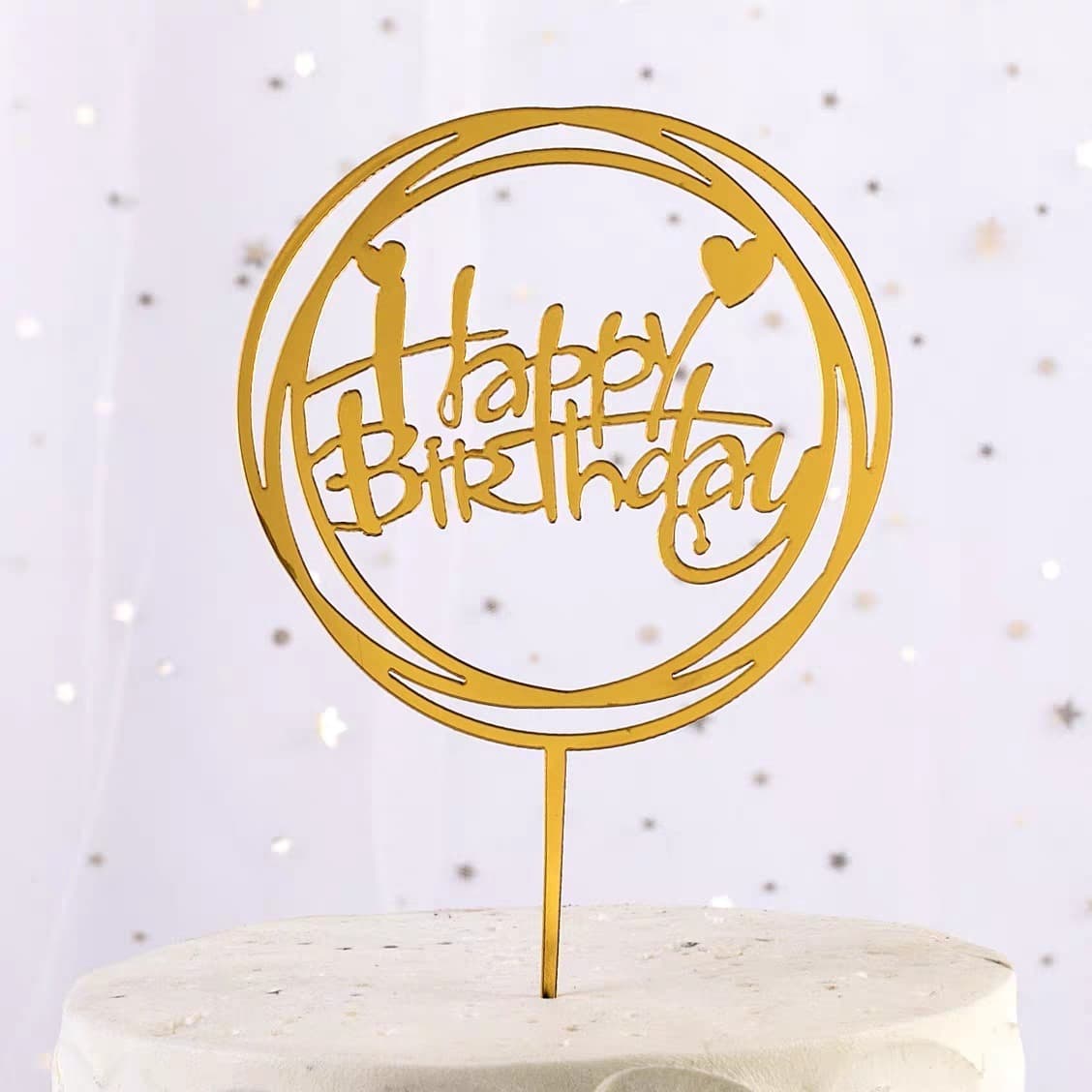 HAPPY BIRTHDAY CAKE TOPPER