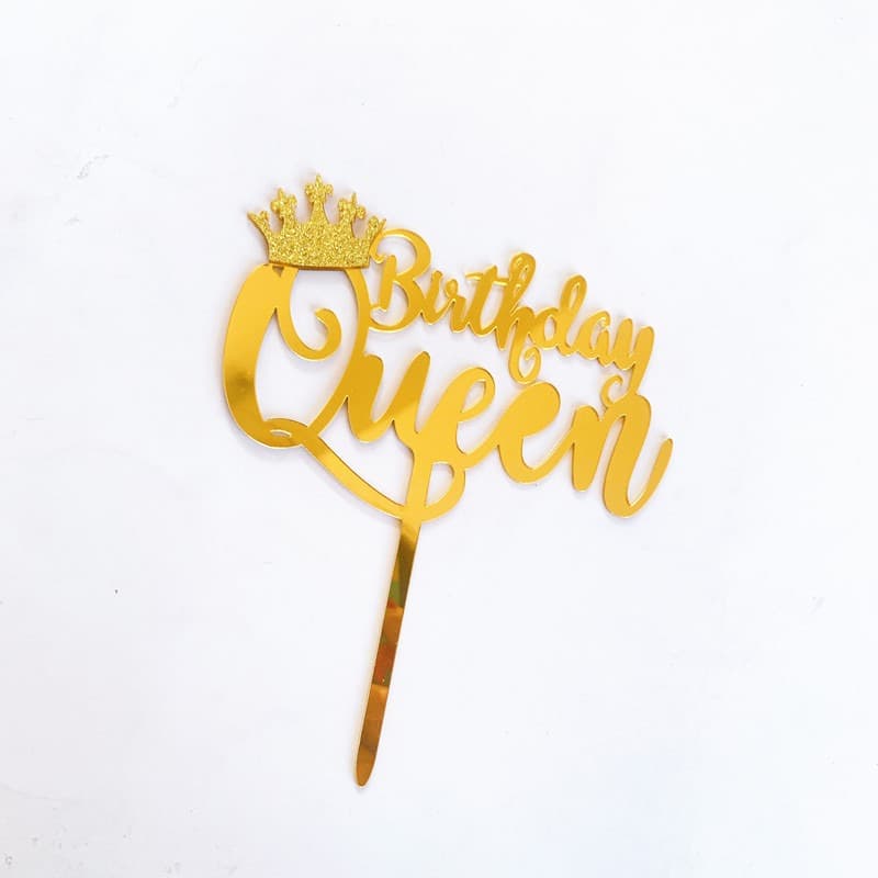 BIRTHDAY 'QUEEN' CAKE TOPPER
