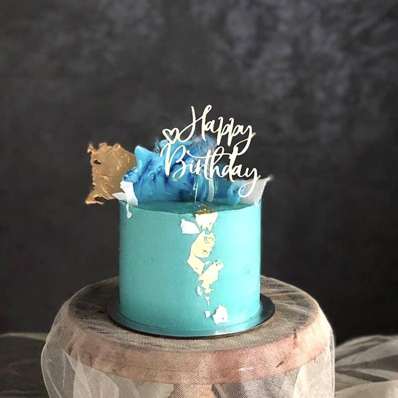 HAPPY BIRTHDAY CAKE TOPPER