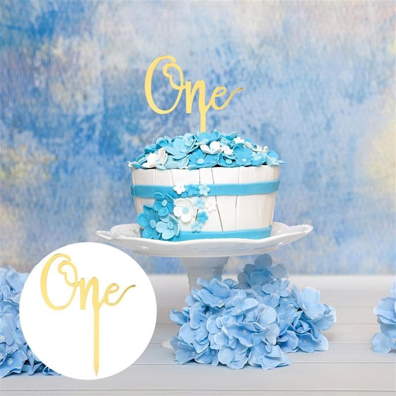 ONE HAPPY BIRTHDAY CAKE TOPPER