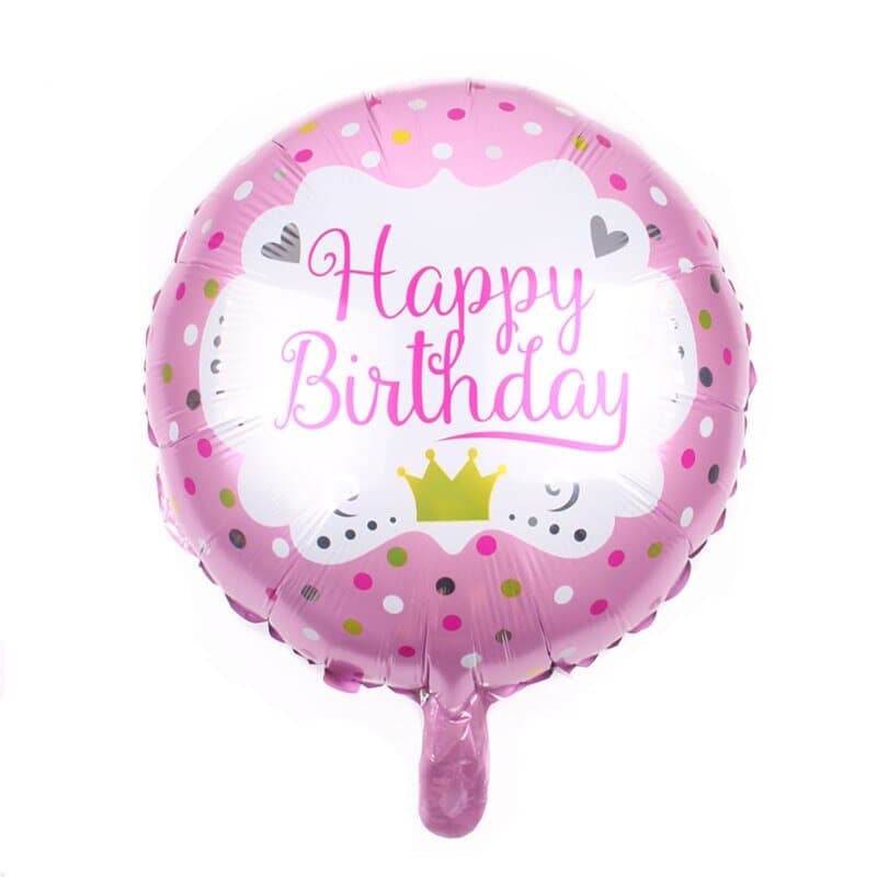 PINK HAPPY BIRTHDAY FOIL BALLOON