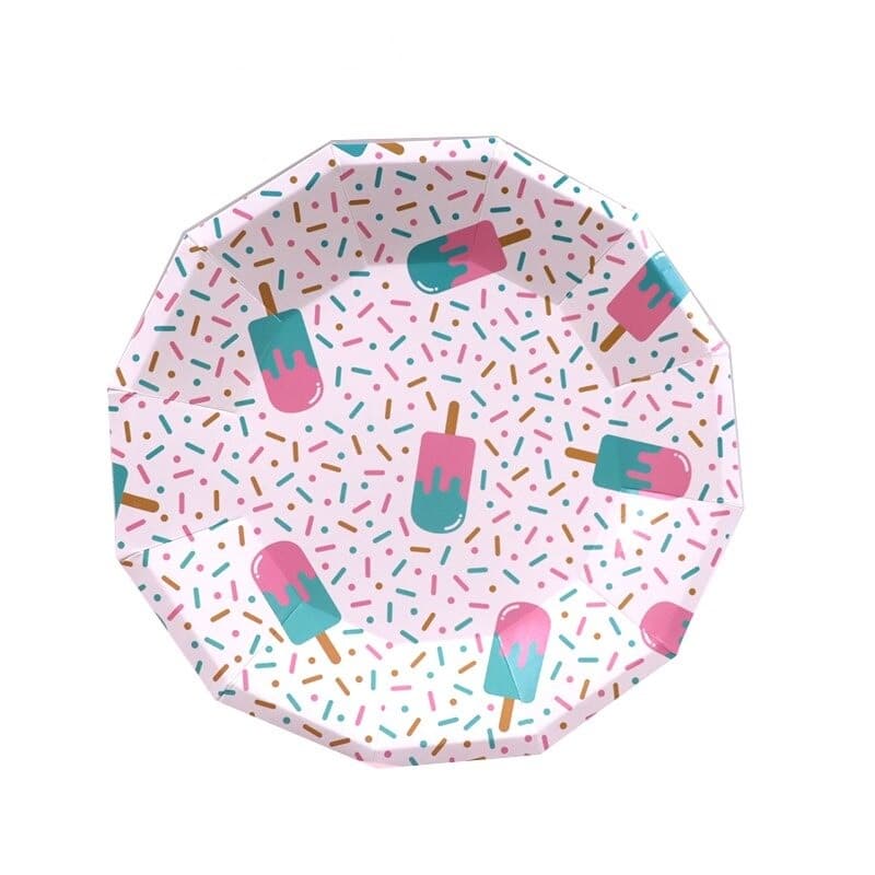 ICE CREAM PAPER PLATES