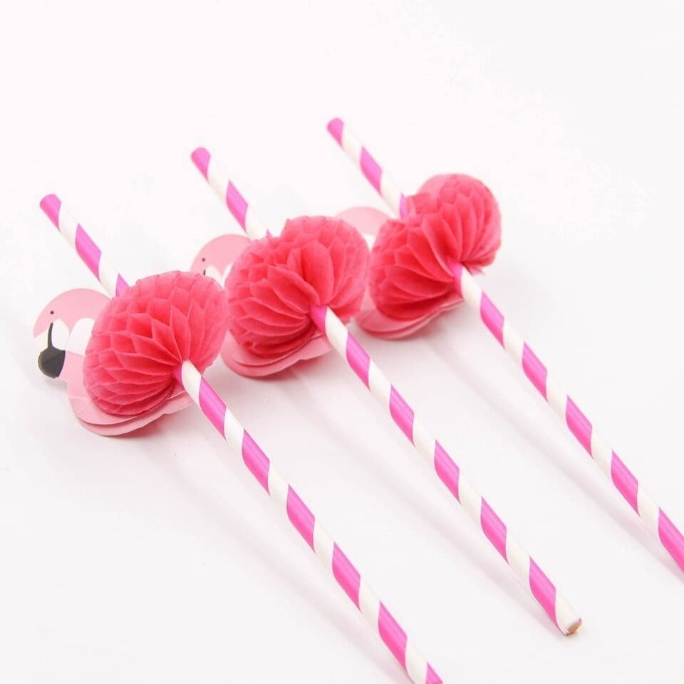 FLAMINGO PAPER STRAW